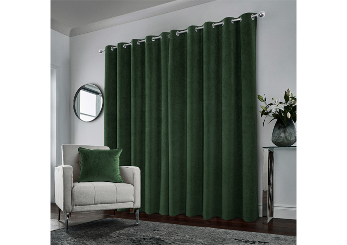 Hampton (Blackout) Eyelet, Green - Ready Made Curtains - Image 8
